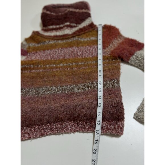Free People My Girl Cropped Turtleneck Sweater Small Boho Warm Cottagecore - Picture 10 of 11